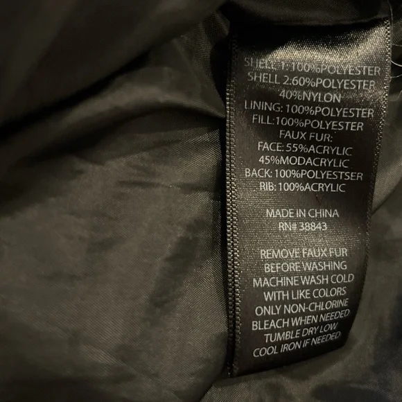 Last call❗️Sam Edelman Black Puffer Coat with Faux Fur Trim - Picture 4 of 5